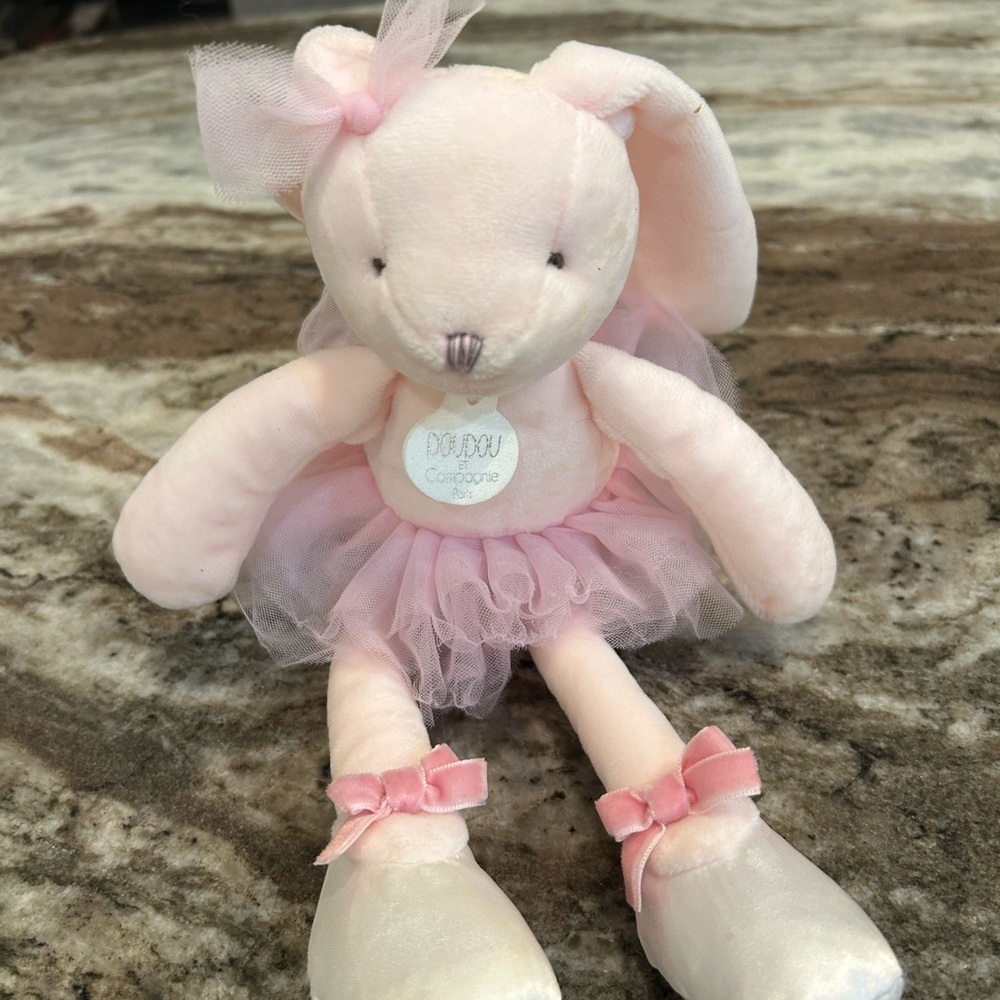 Doudou et compagnie Plushie with Ballet Tutu (a few smudges! See photos)